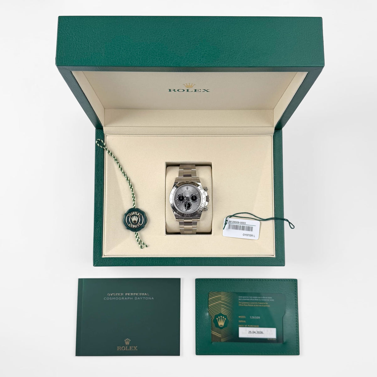 Rolex Daytona 126509 'Ghost' White Gold Silver Dial (2026)