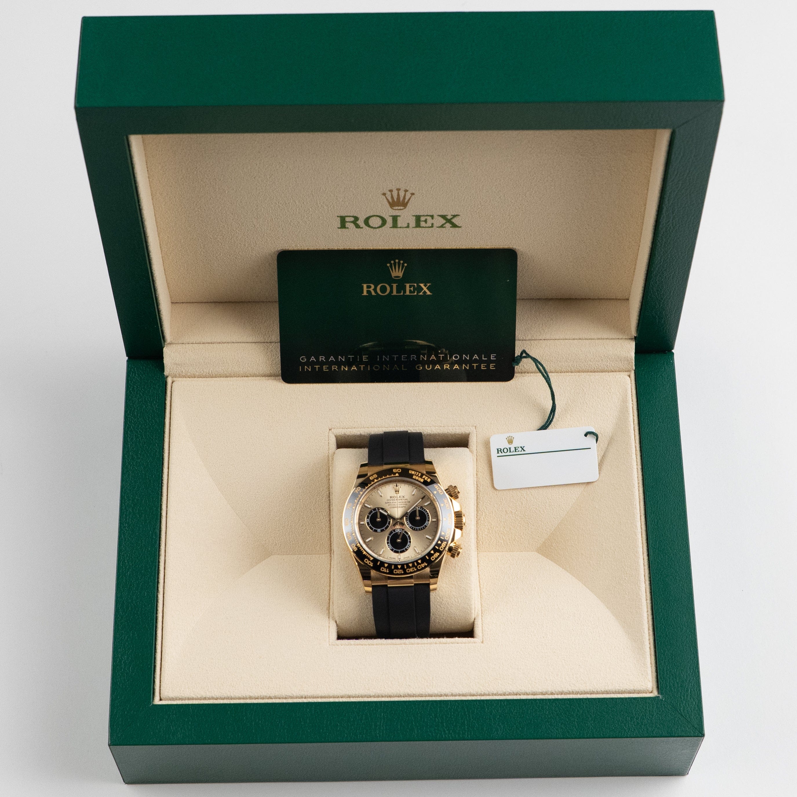 Rolex Daytona 126518LN Yellow Gold Champagne Black Dial (2024