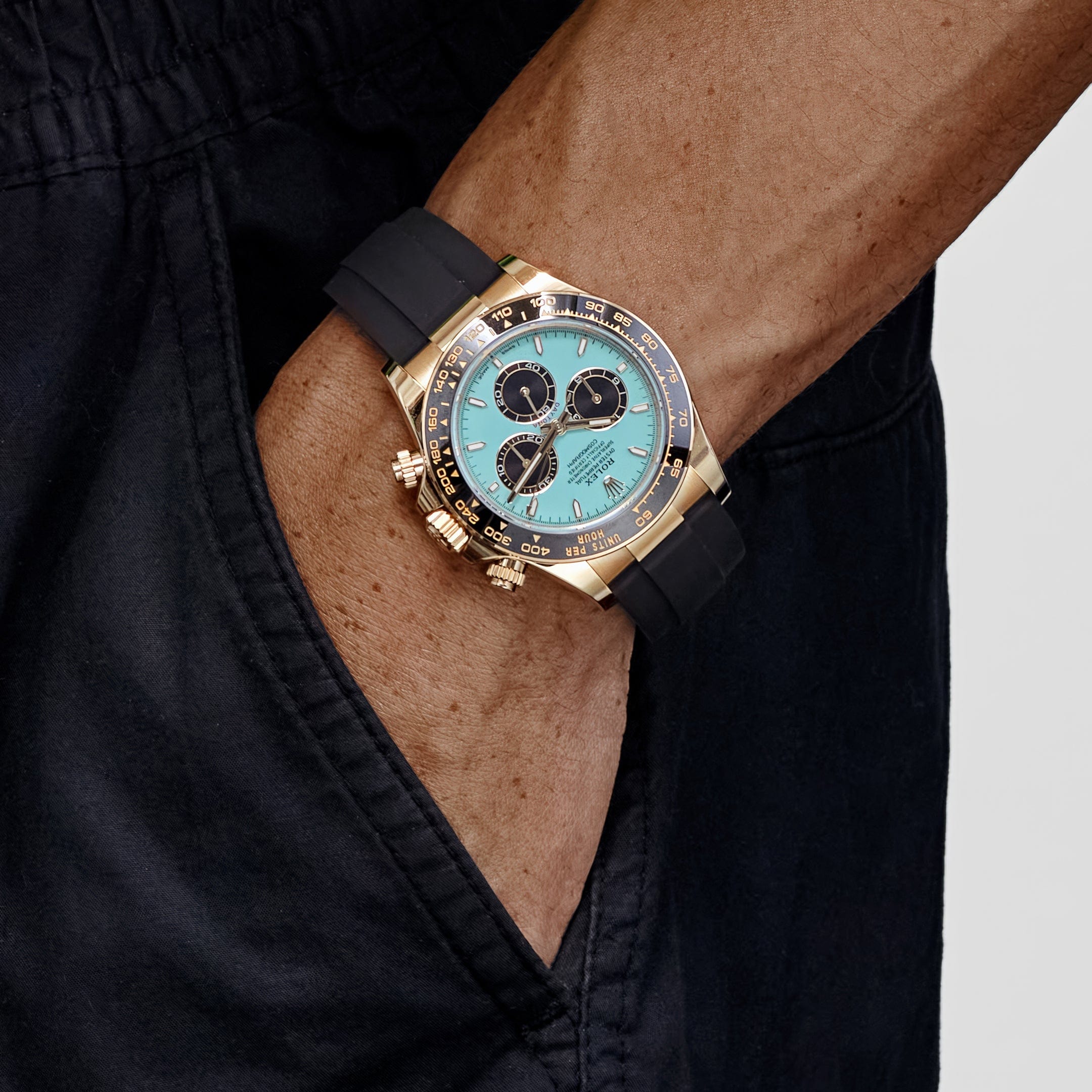 Rolex Daytona 126518LN Yellow Gold Turquoise Dial (2025) – Wrist