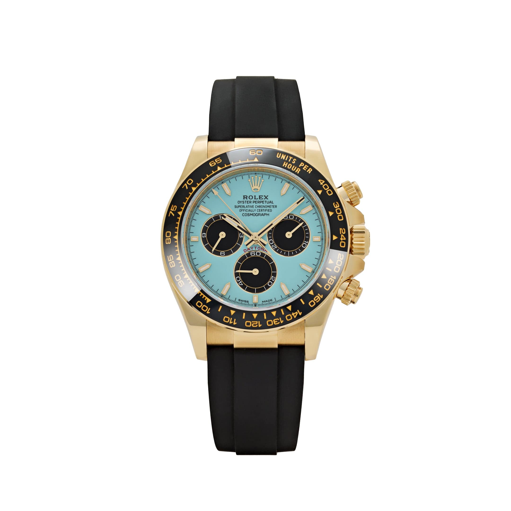 YKYK Rolex Daytona 126518LN Yellow Gold Turquoise Dial (2025) – Wrist