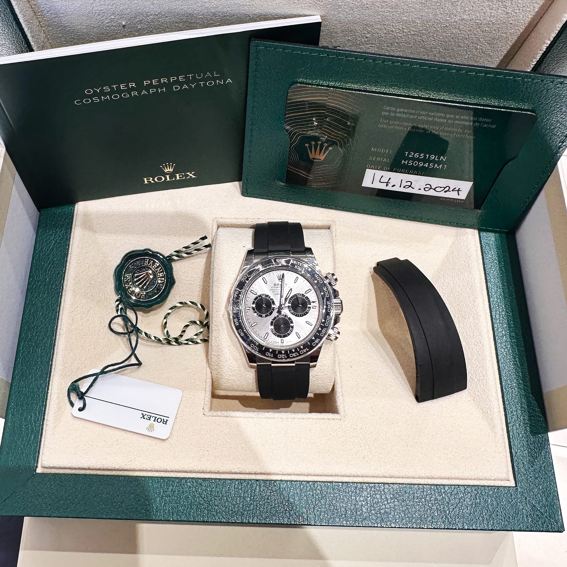 Rolex Daytona 126519LN 'Ghost' White Gold Steel and Bright Black