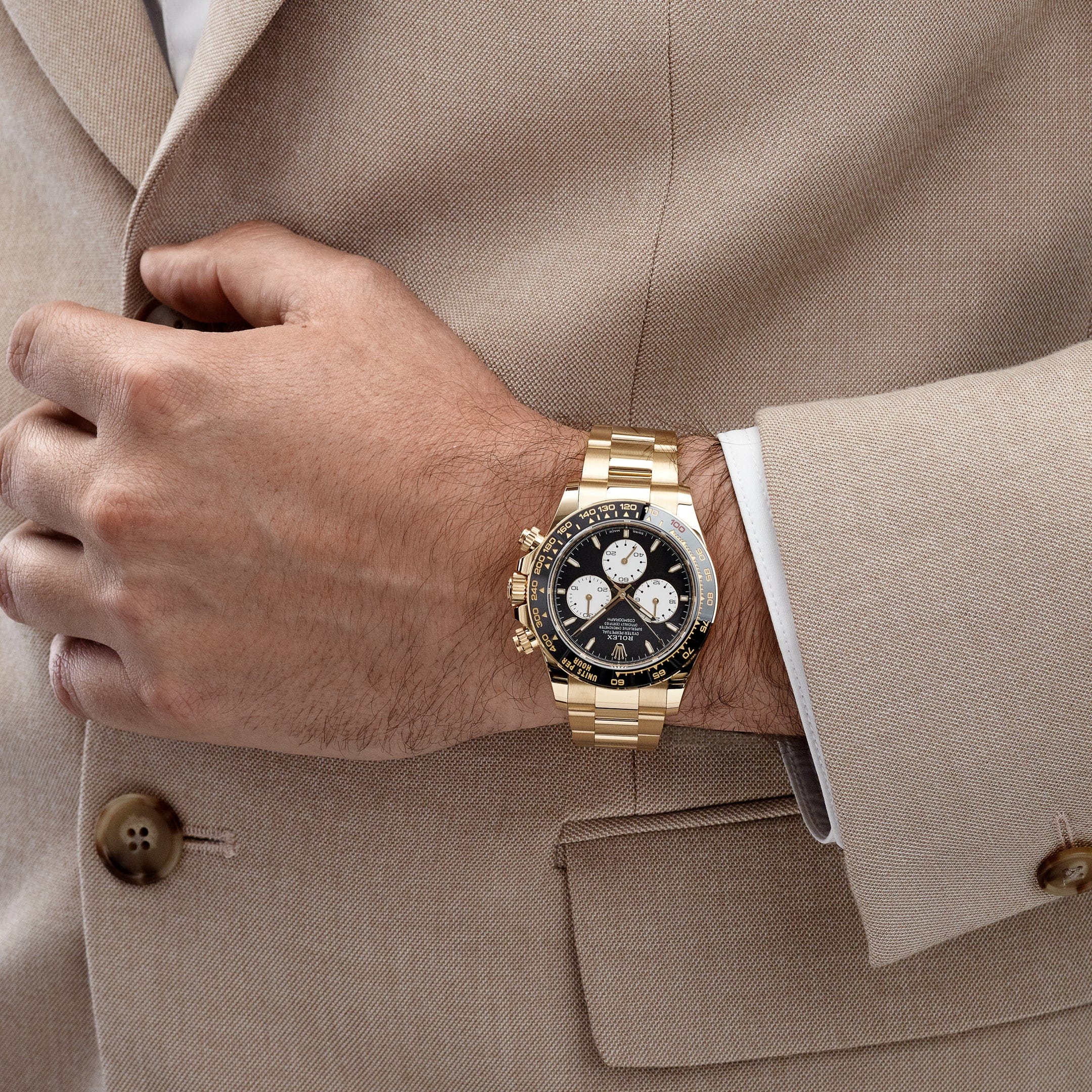 Rolex Daytona 126528LN 'Le Mans' Yellow Gold Black Dial (2024)