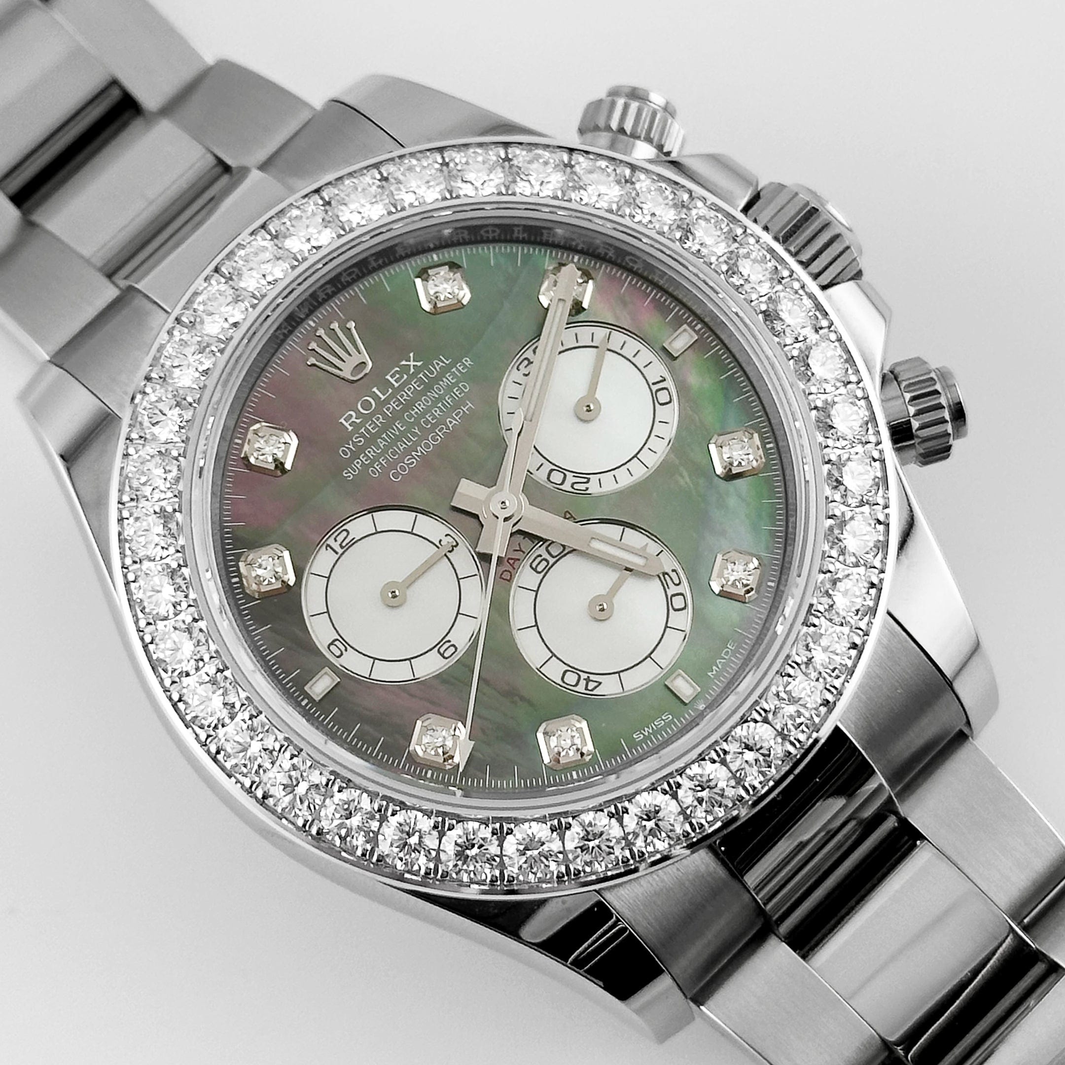 Rolex Daytona 126579RBR White Gold Mother of Pearl Diamond Dial Diamond Bezel (2024)