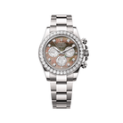Rolex Daytona Cosmograph 126579RBR White Gold Mother of Pearl Dial Diamond Bezel