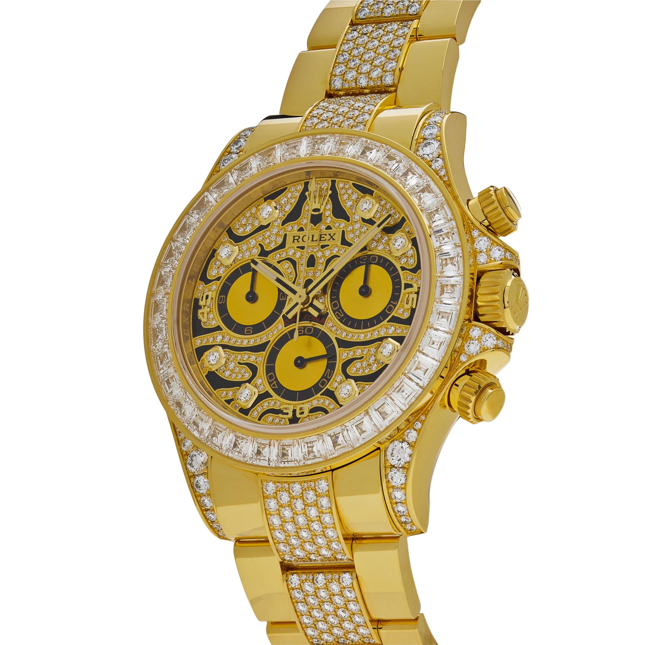 Luxury Watch Rolex Daytona Eye of the Tiger Yellow Gold 116598TBR Wrist Aficionado