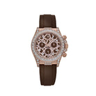 Rolex Daytona 'Giraffe' 126555TBR Rose Gold Chestnut Brown Diamond Dial Diamond Bezel
