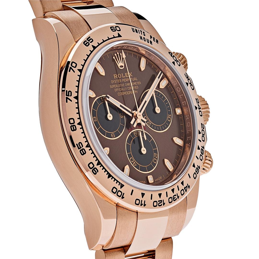 Luxury Watch Rolex Daytona Rose Gold Chocolate Brown Dial 116505 Wrist Aficionado