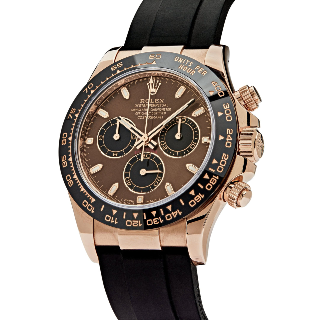 Luxury Watch Rolex Daytona Rose Gold Chocolate Dial 116515LN Wrist Aficionado