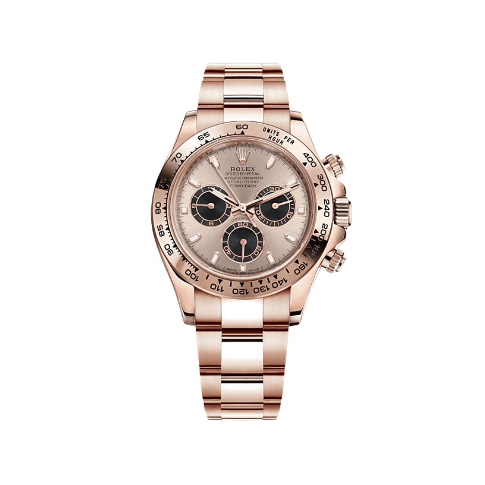 Luxury Watch Rolex Daytona Rose Gold Sundust Black Dial 116505 Wrist Aficionado