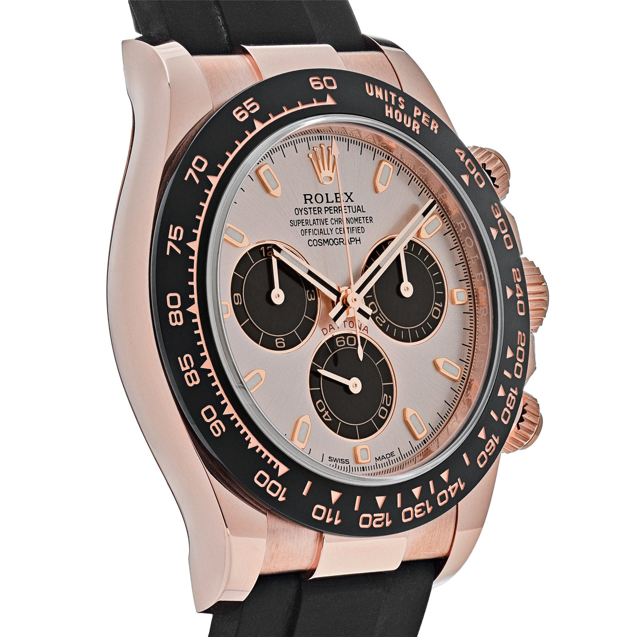 Luxury Watch Rolex Daytona Rose Gold Sundust & Black Dial 116515LN Wrist Aficionado