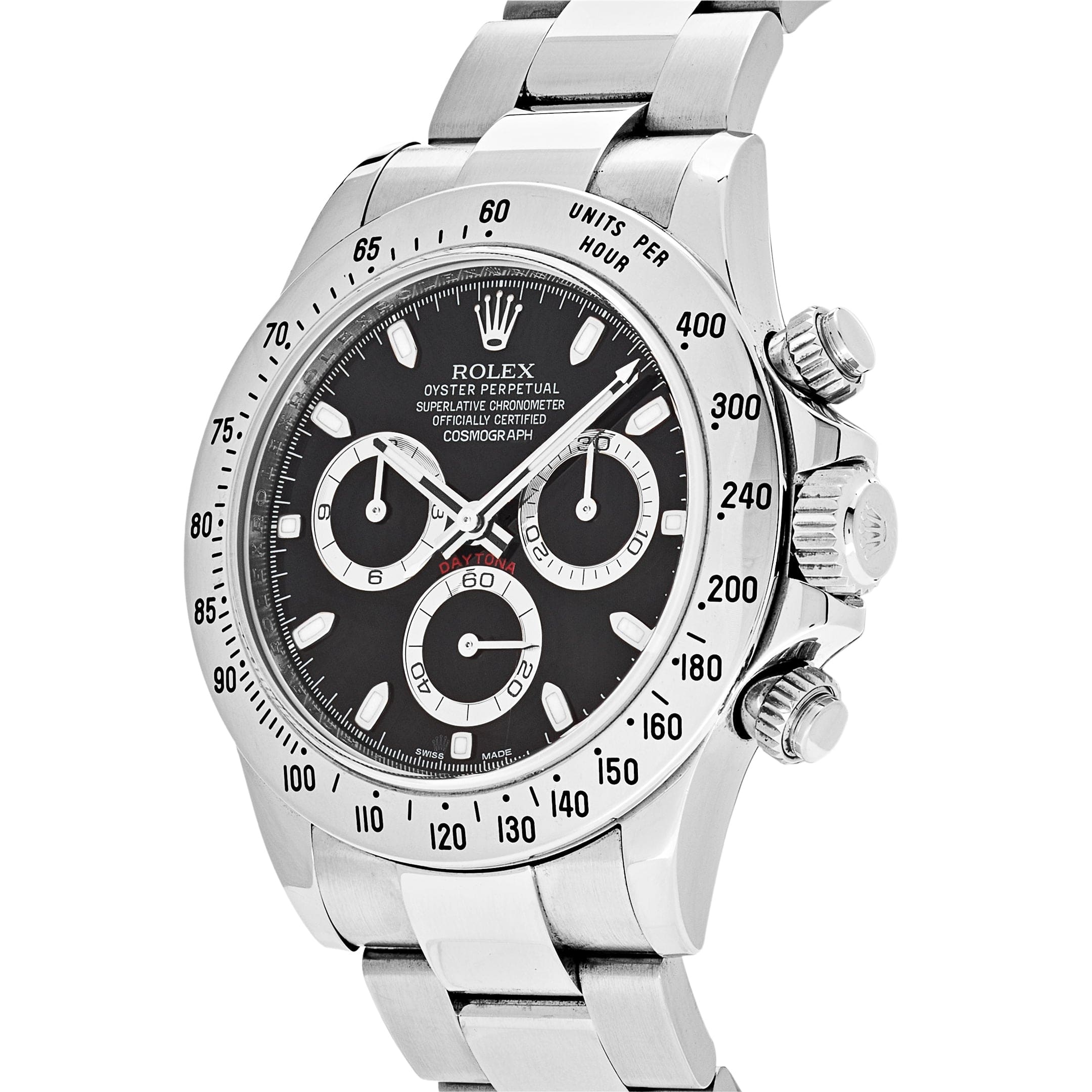 Rolex Daytona 116520 Stainless Steel Black APH Dial – Wrist Aficionado