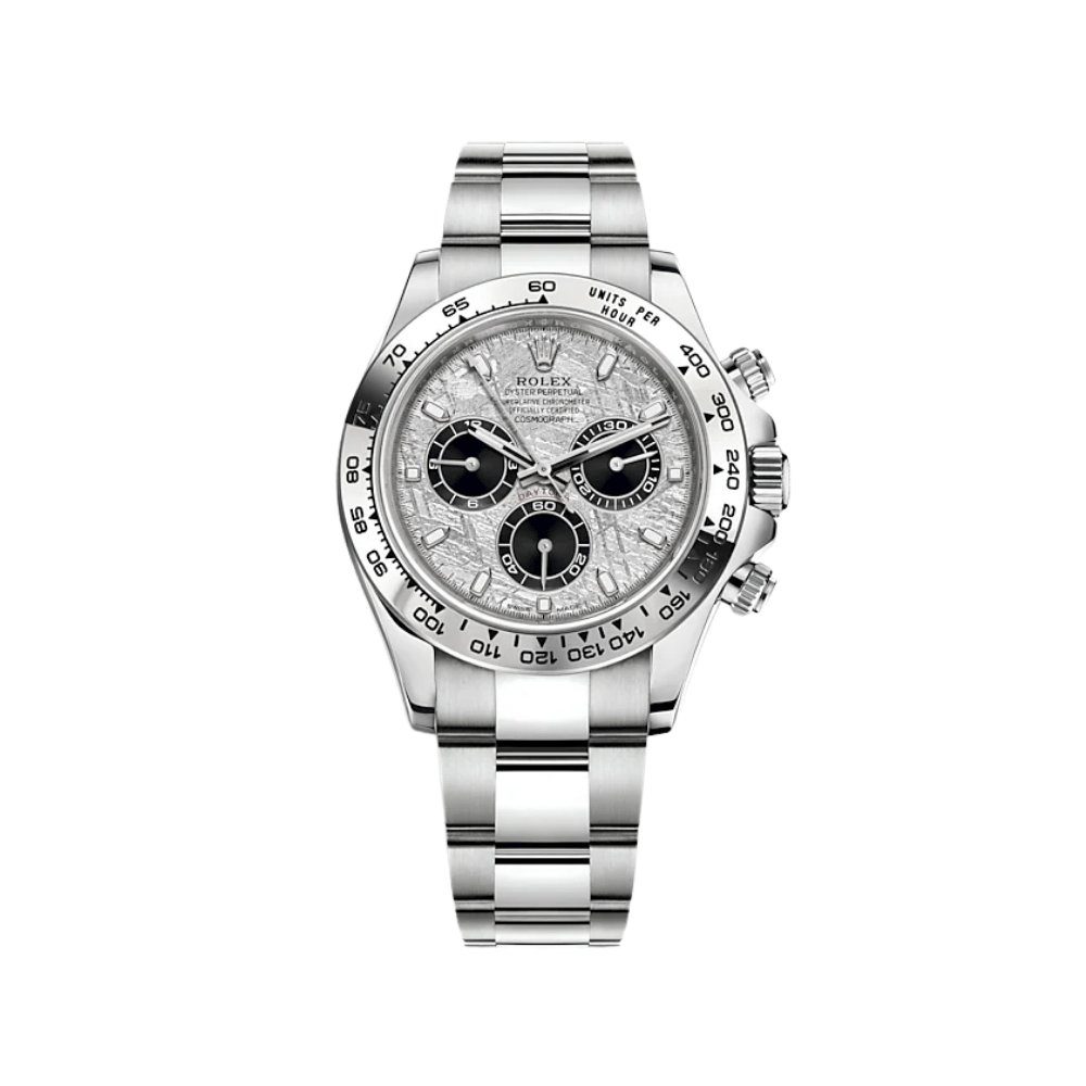 Luxury Watch Rolex Daytona White Gold Meteorite & Black Dial 116509 Wrist Aficionado