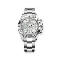 Thumbnail for Luxury Watch Rolex Daytona White Gold Mother of Pearl Diamond Dial 116509 Wrist Aficionado