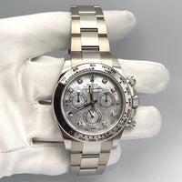 Thumbnail for Luxury Watch Rolex Daytona White Gold Mother of Pearl Diamond Dial 116509 Wrist Aficionado