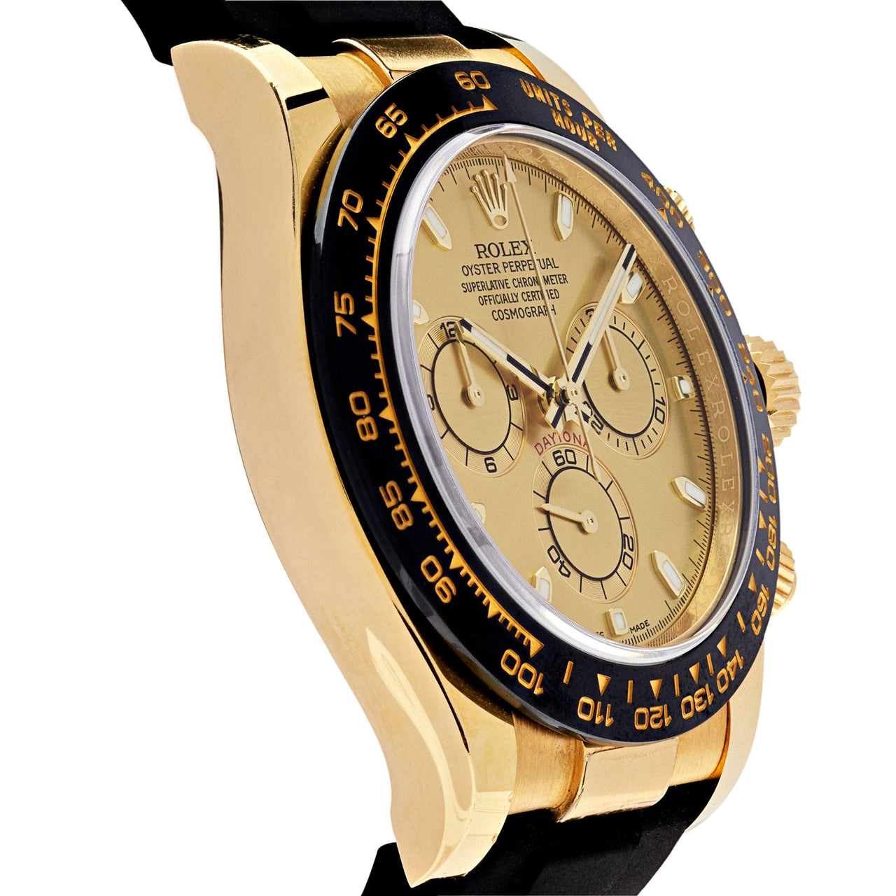 Luxury Watch Rolex Daytona Yellow Gold Champagne Dial 116518LN (2018) Wrist Aficionado