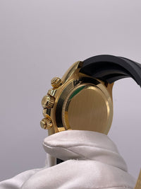 Thumbnail for Luxury Watch Rolex Daytona Yellow Gold Orange Sapphire Bezel Black Diamond Dial 116588SACO Wrist Aficionado