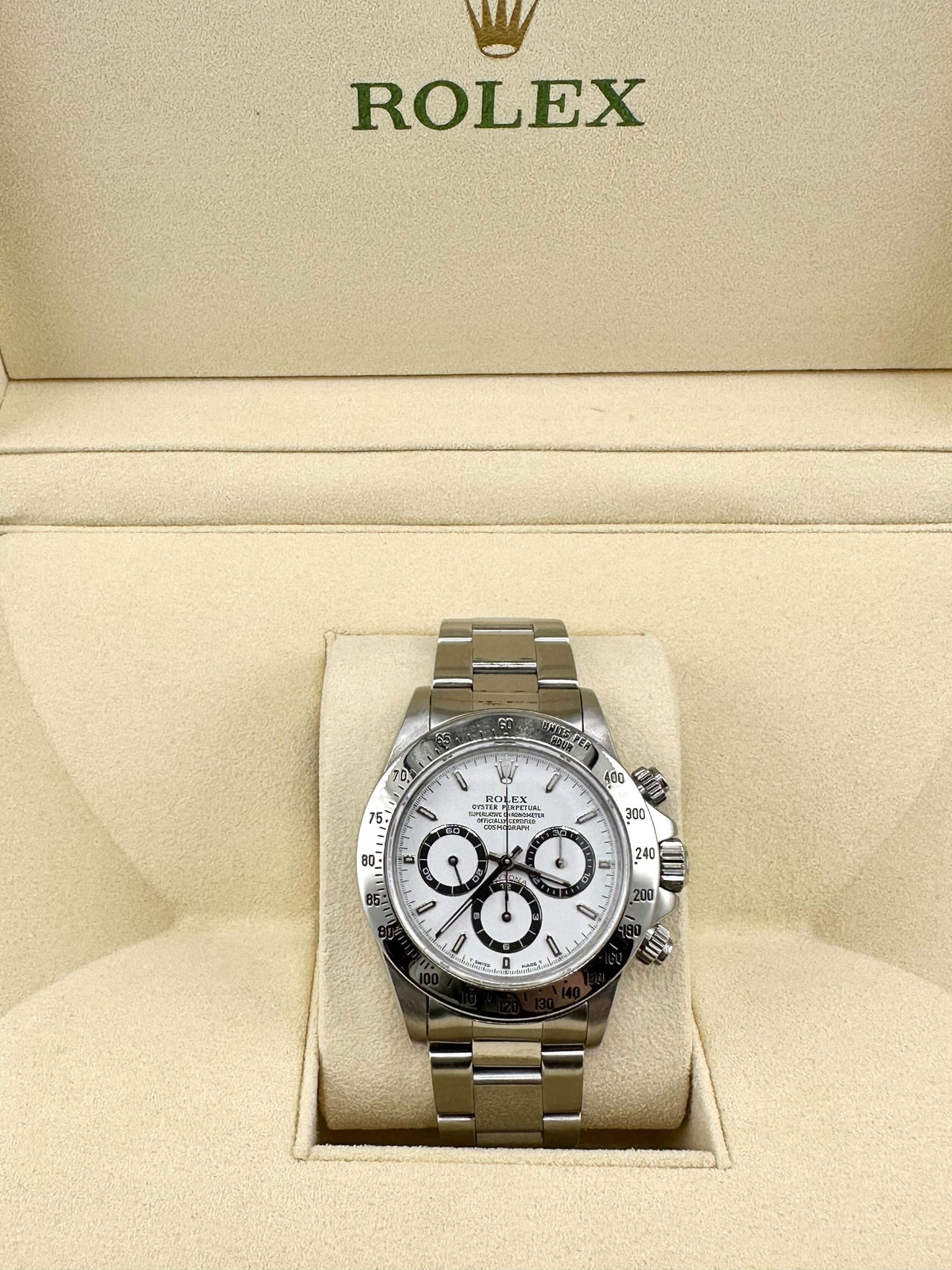 Luxury Watch Rolex Daytona Zenith Movement 40mm Steel White Dial 16520 Wrist Aficionado