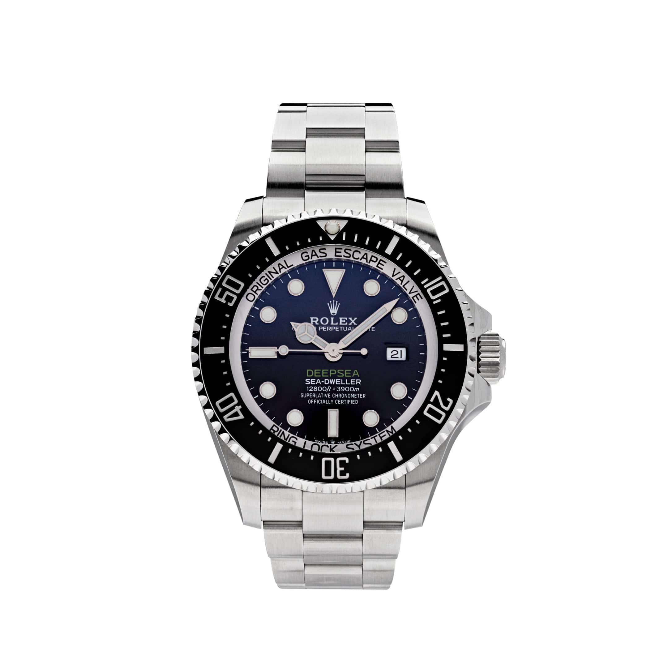 Luxury Watch Rolex Deep Sea Dweller 44mm Stainless Steel Blue-Black Dial 126660 Wrist Aficionado