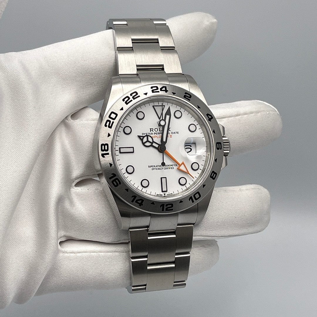 Rolex Explorer II 216570 Stainless Steel White Dial – Wrist Aficionado