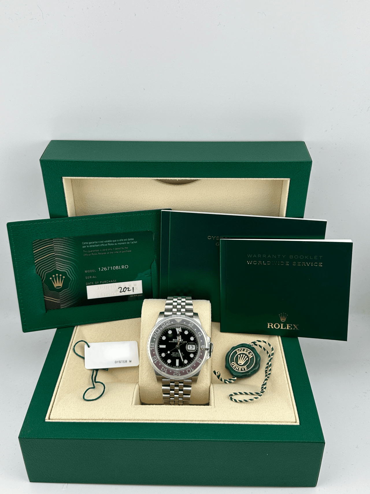 Rolex GMT-Master II 126710BLRO 'Pepsi' Stainless Steel Black Dial Jubilee (2021)