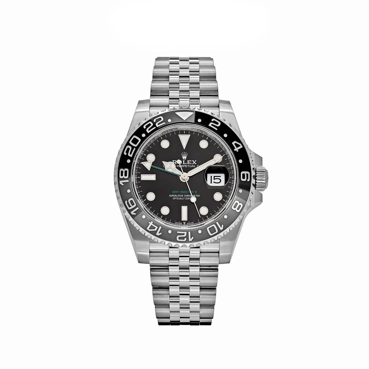 Rolex GMT-Master II 126710GRNR 'Bruce Wayne' Stainless Steel Black Dial Jubilee (2026)