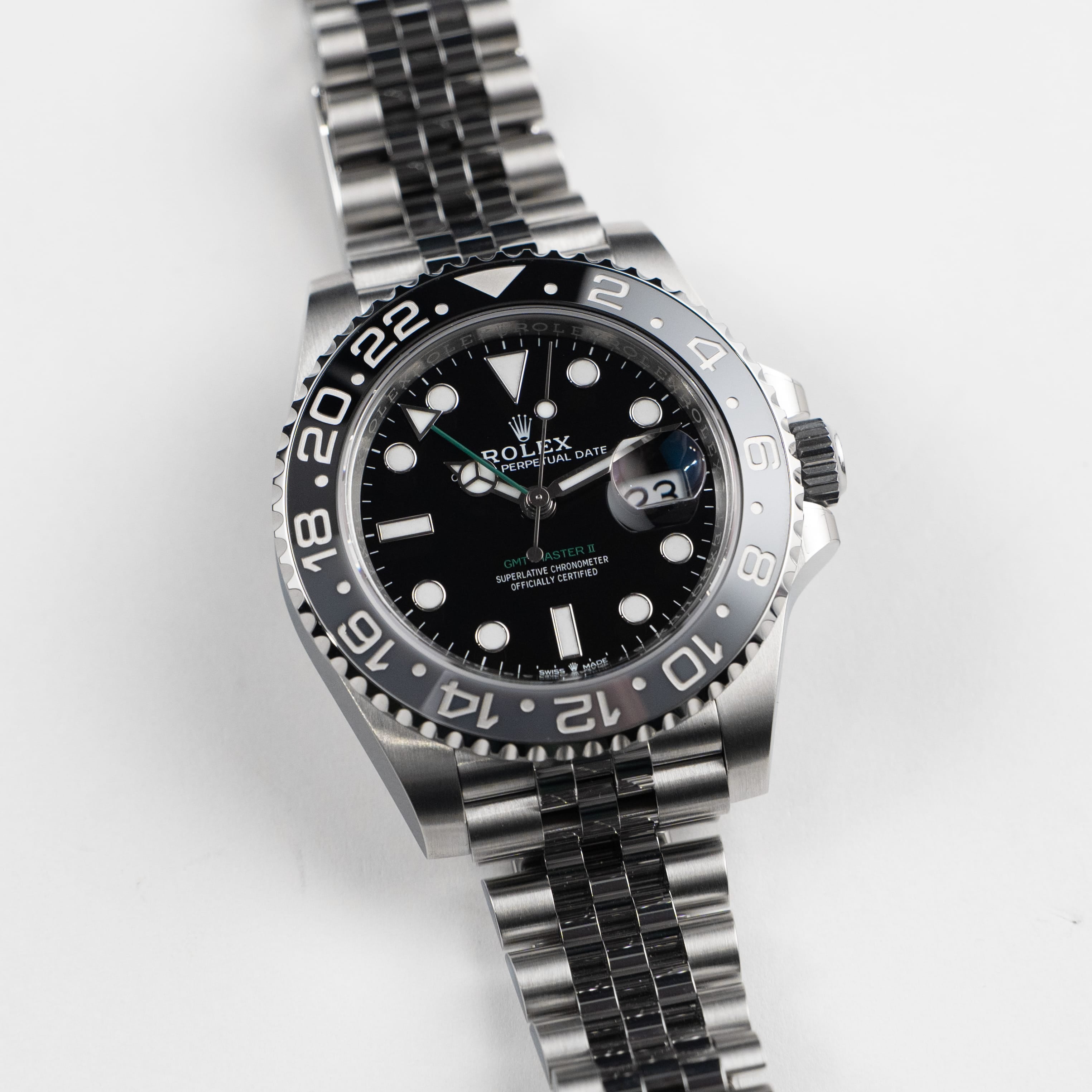 Rolex GMT-Master II 126710GRNR 'Bruce Wayne' Stainless Steel Black Dial Jubilee (2026)