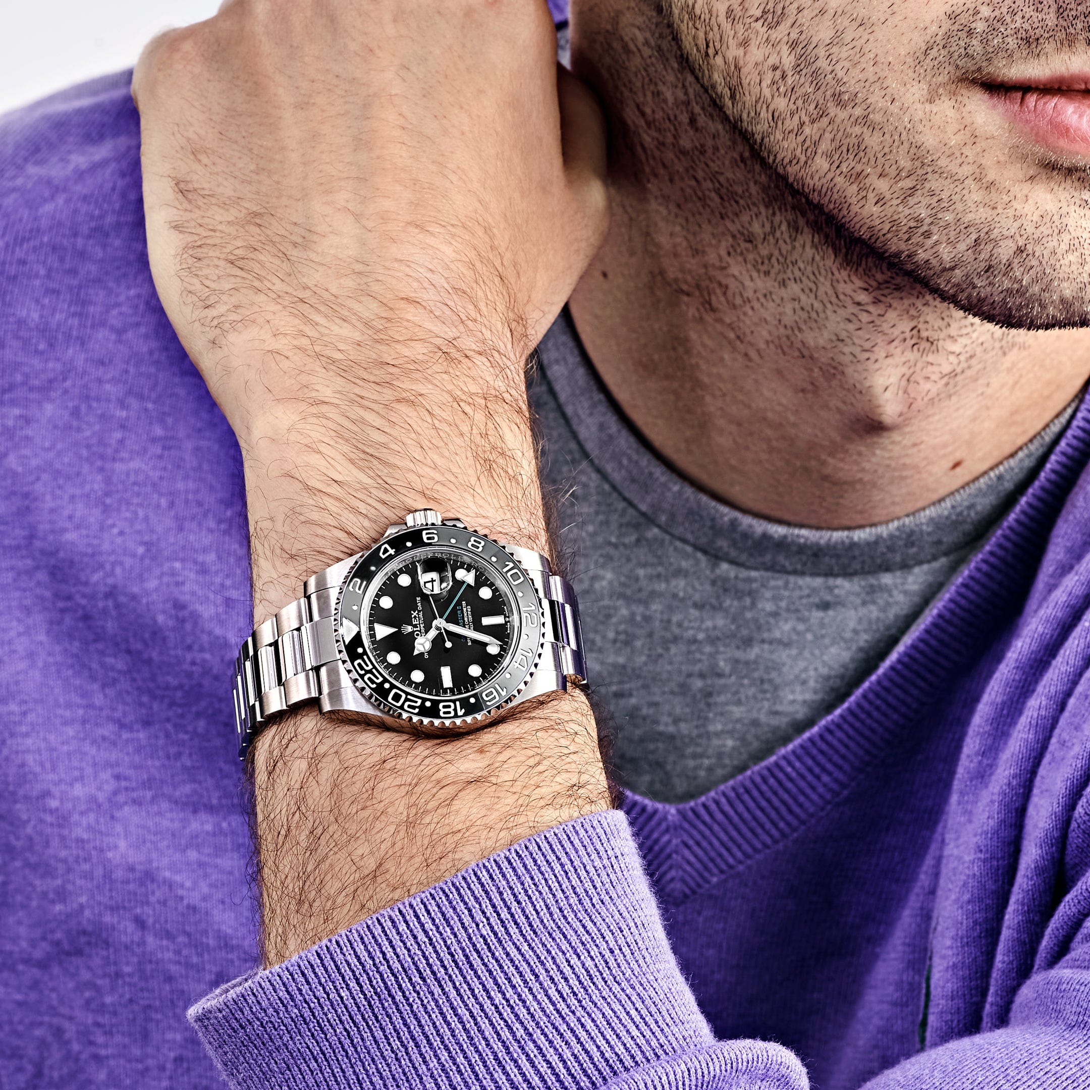 Full Gmt Master Ii On Wrist Rolex Where Do You Wear A Watch On