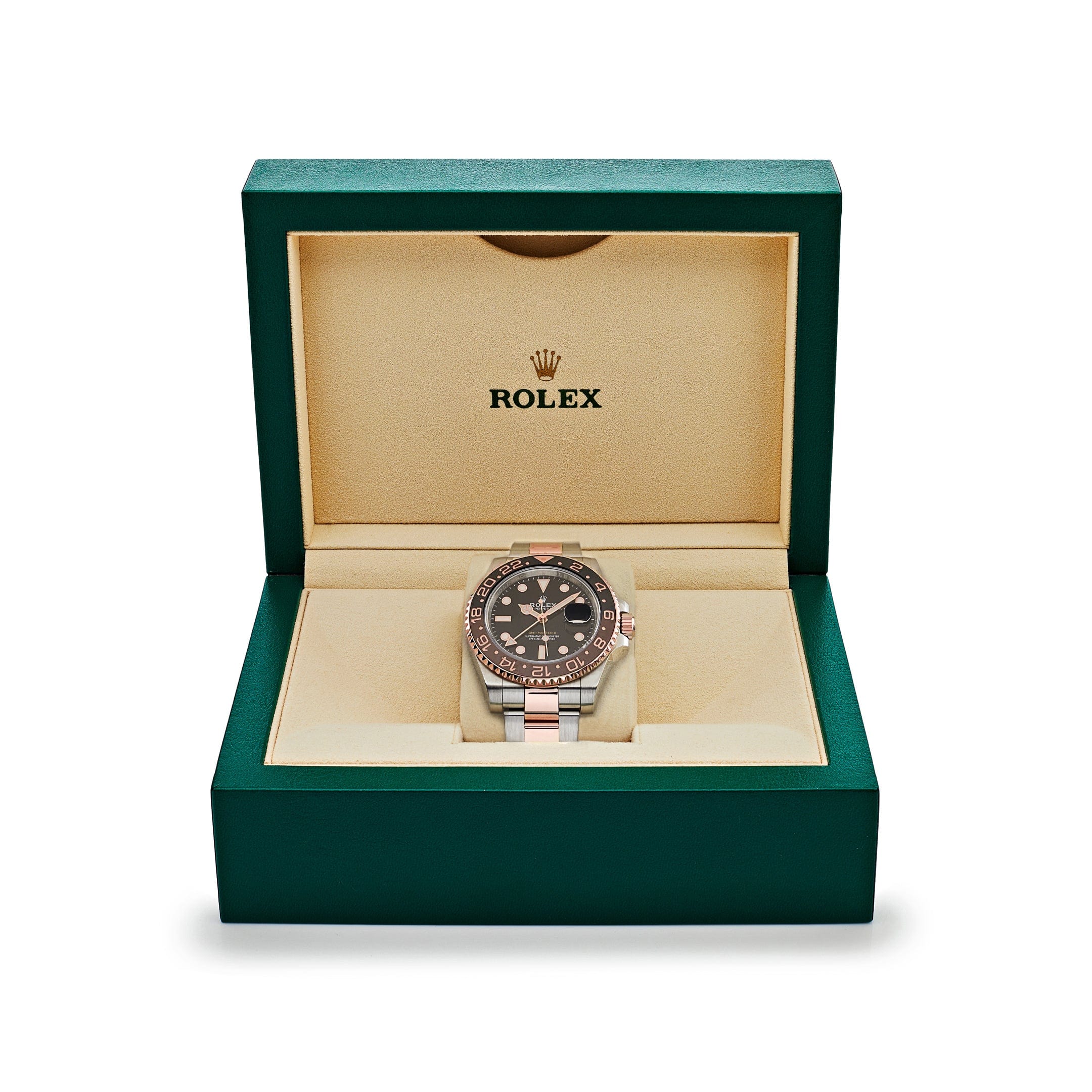 Rolex GMT-Master II 126711CHNR 'Root Beer' Rose Gold Stainless Black Dial (2022)