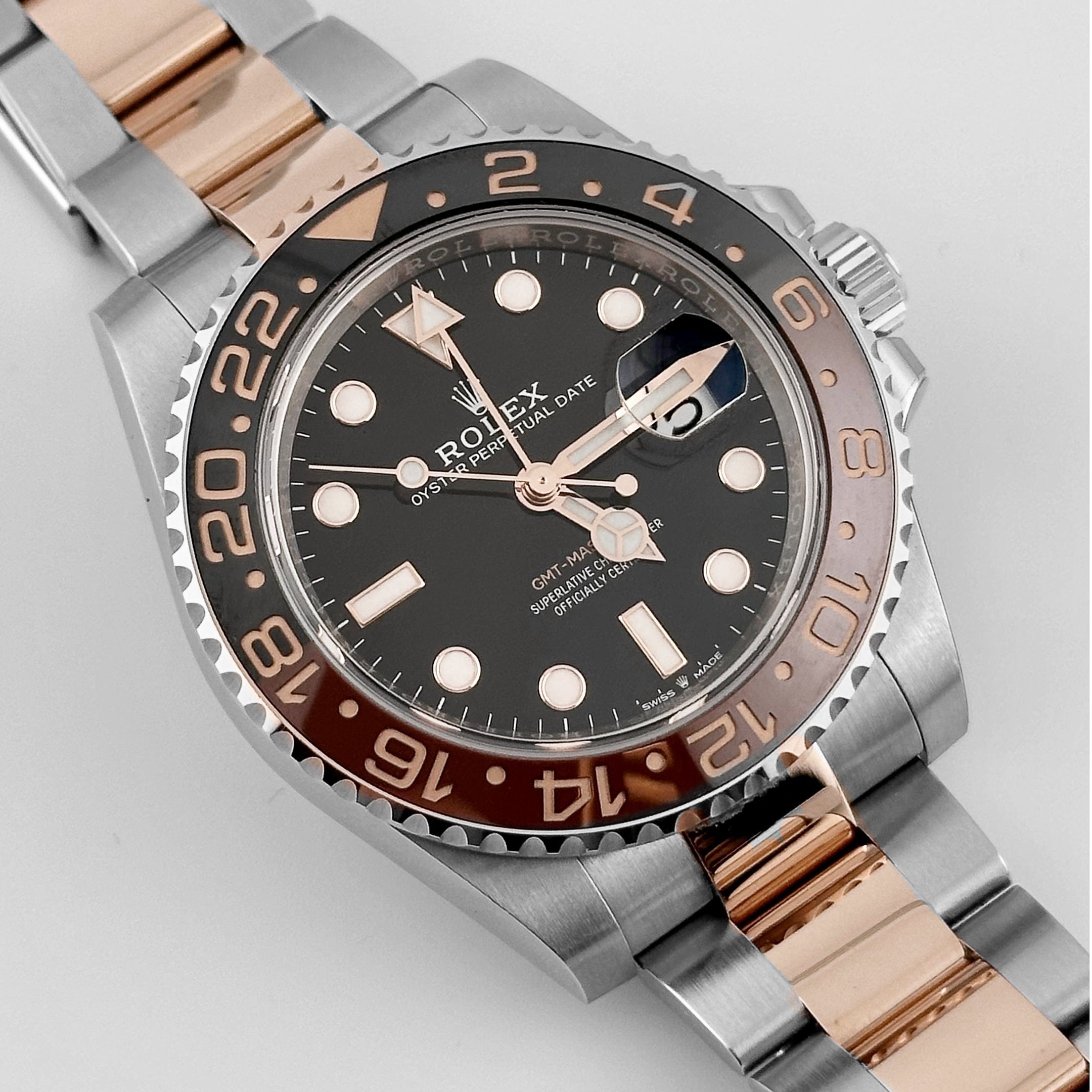 Rolex GMT-Master II 126711CHNR 'Root Beer' Stainless Steel Rose Gold Black Dial (2021)