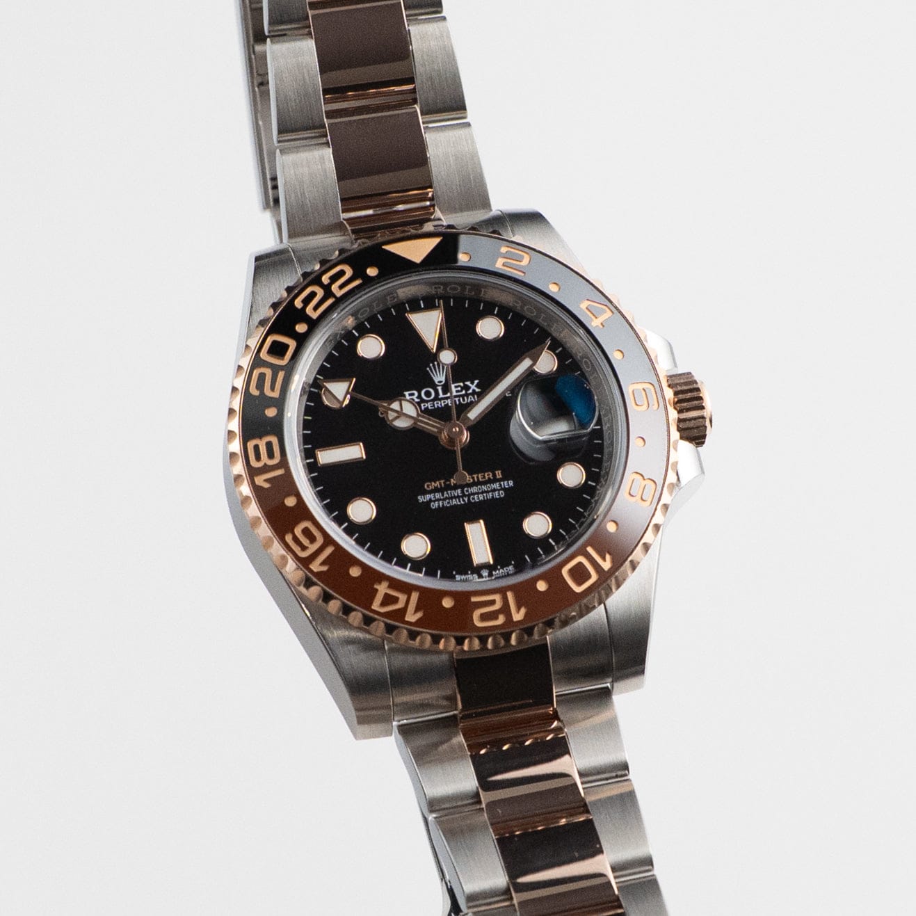 Rolex GMT-Master II 126711CHNR 'Root Beer' Stainless Steel Rose Gold Black Dial (2021)