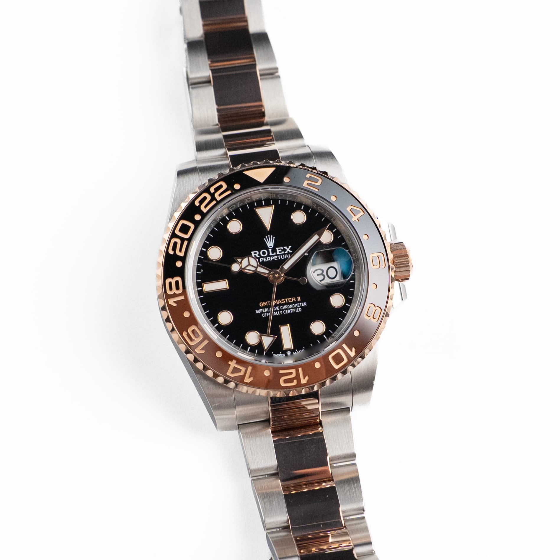 Rolex GMT-Master II 126711CHNR 'Root Beer' Stainless Steel Rose Gold Black Dial (2021)