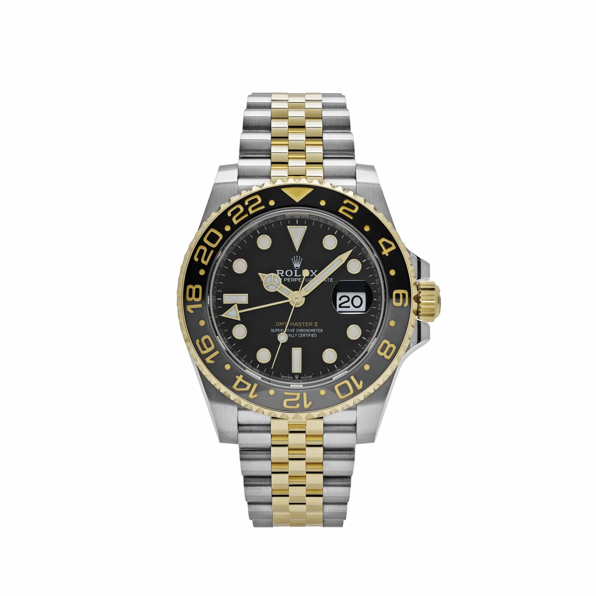 Rolex GMT-Master II 126713GRNR Stainless Steel Yellow Gold Black