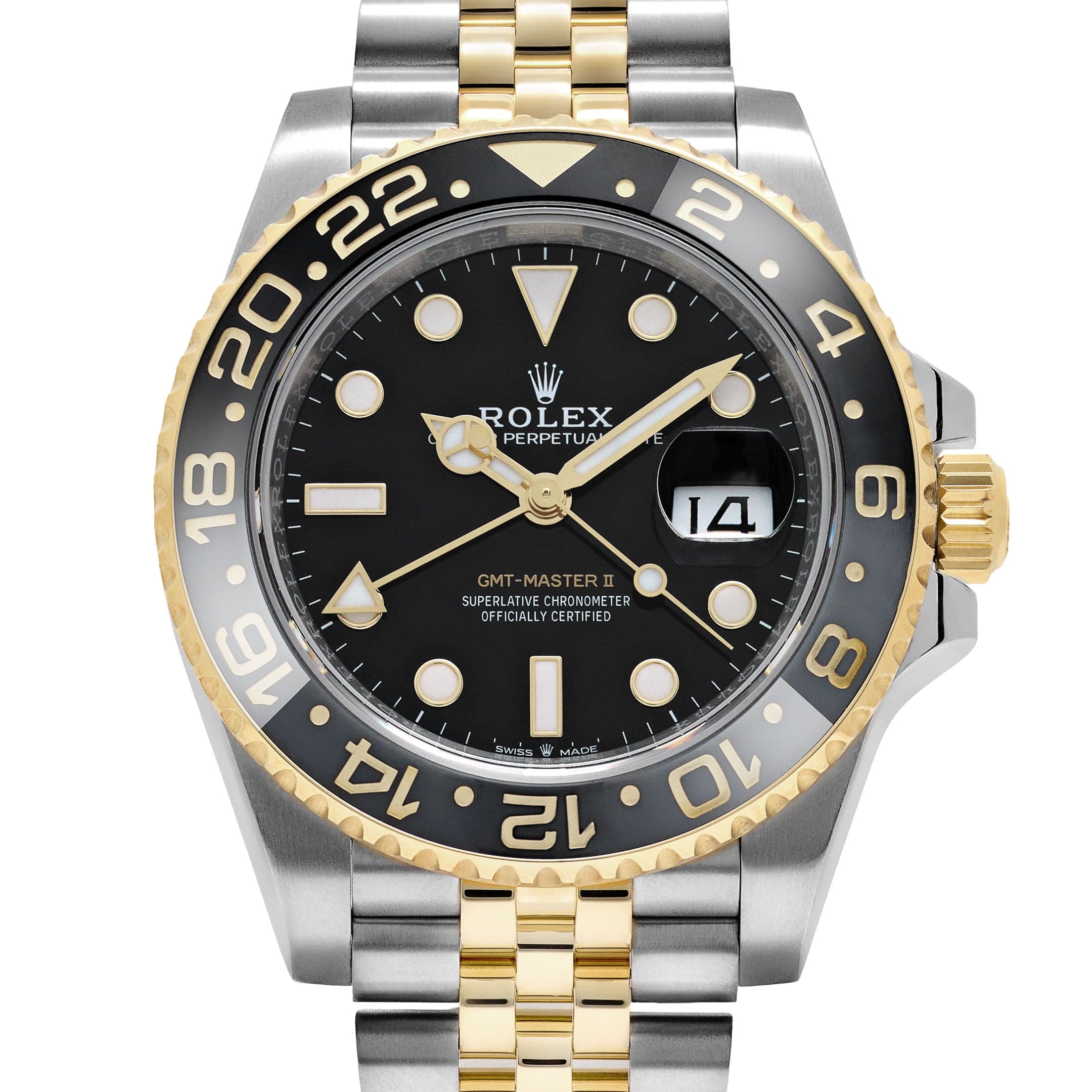 Rolex GMT-Master II 126713GRNR Stainless Steel Yellow Gold Black Dial Jubilee (2025)