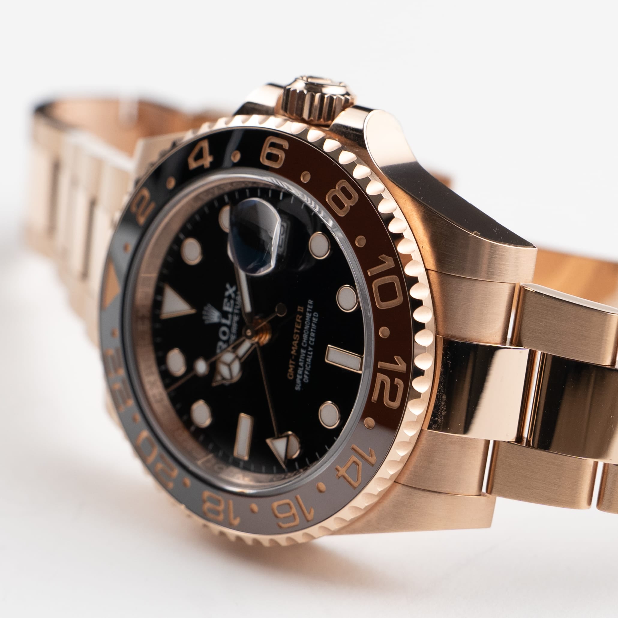 Rolex GMT-Master II 126715CHNR 'Root Beer' Rose Gold Black Dial (2023)