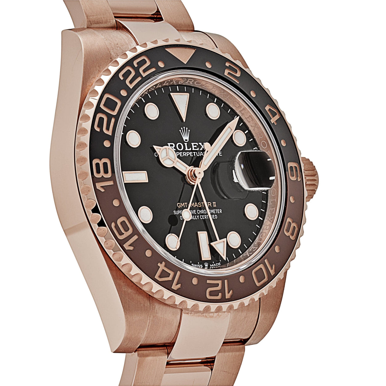 Rolex GMT-Master II 126715CHNR 'Root Beer' Rose Gold Black Dial (2024)