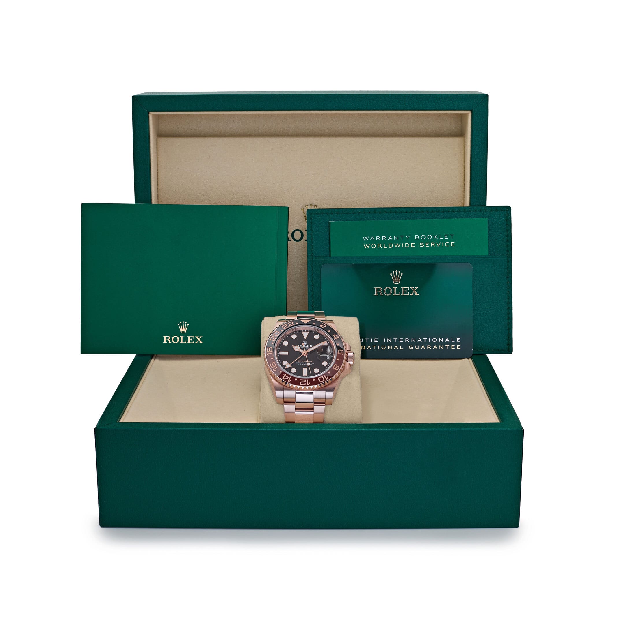 Rolex GMT-Master II 126715CHNR 'Root Beer' Rose Gold Black Dial