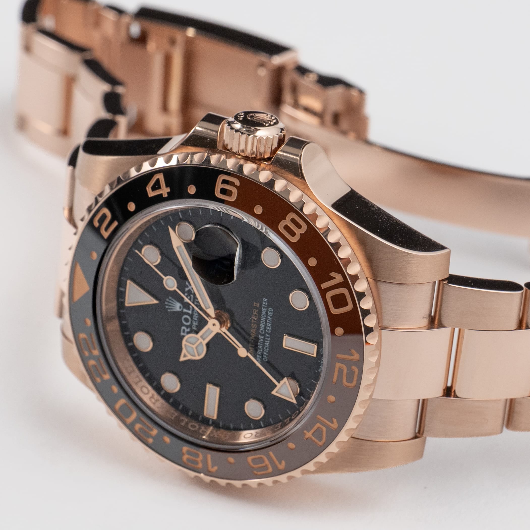 Rolex GMT-Master II 126715CHNR 'Root Beer' Rose Gold Black Dial (2025)