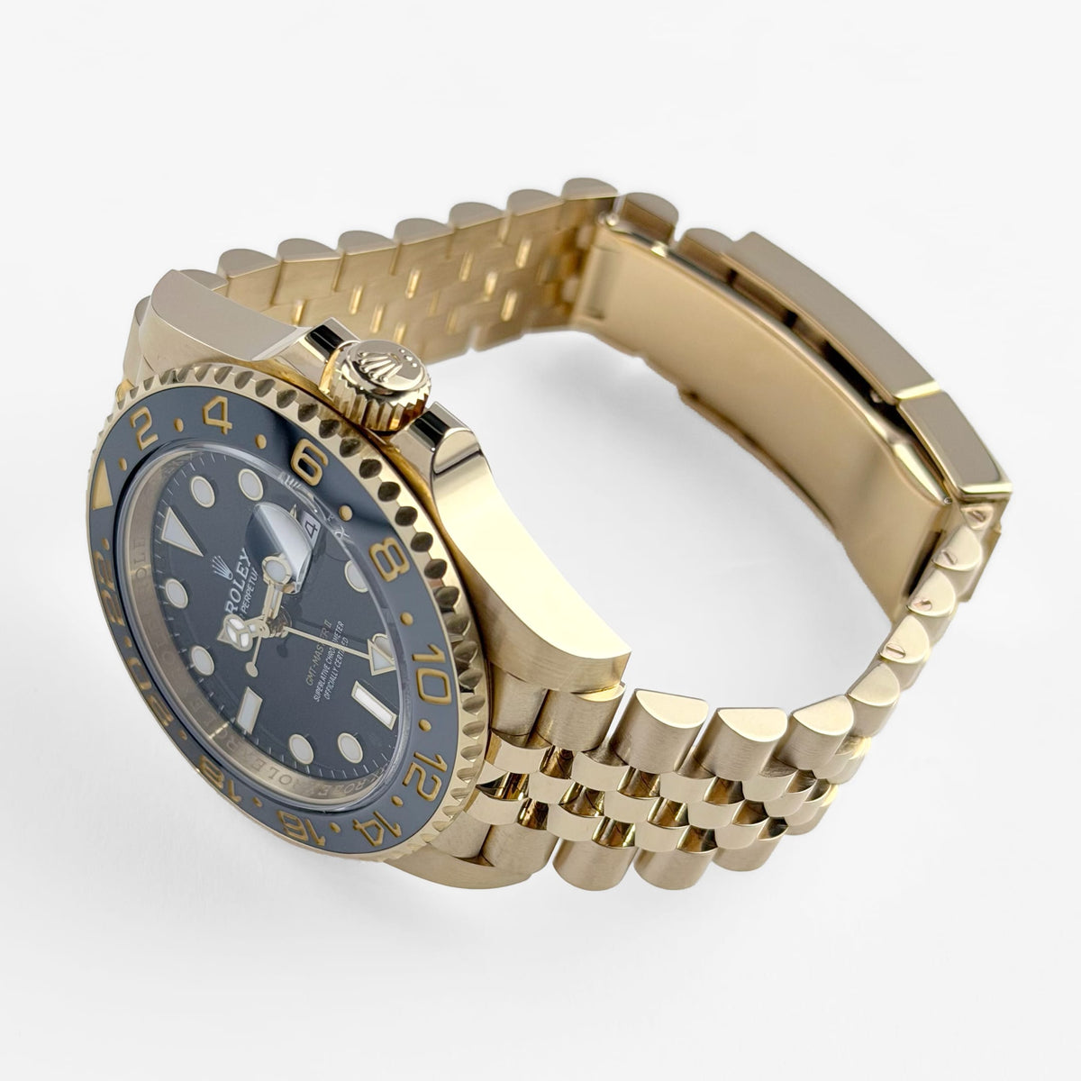 Rolex GMT-Master II 126718GRNR Yellow Gold Black Dial Jubilee (2024)