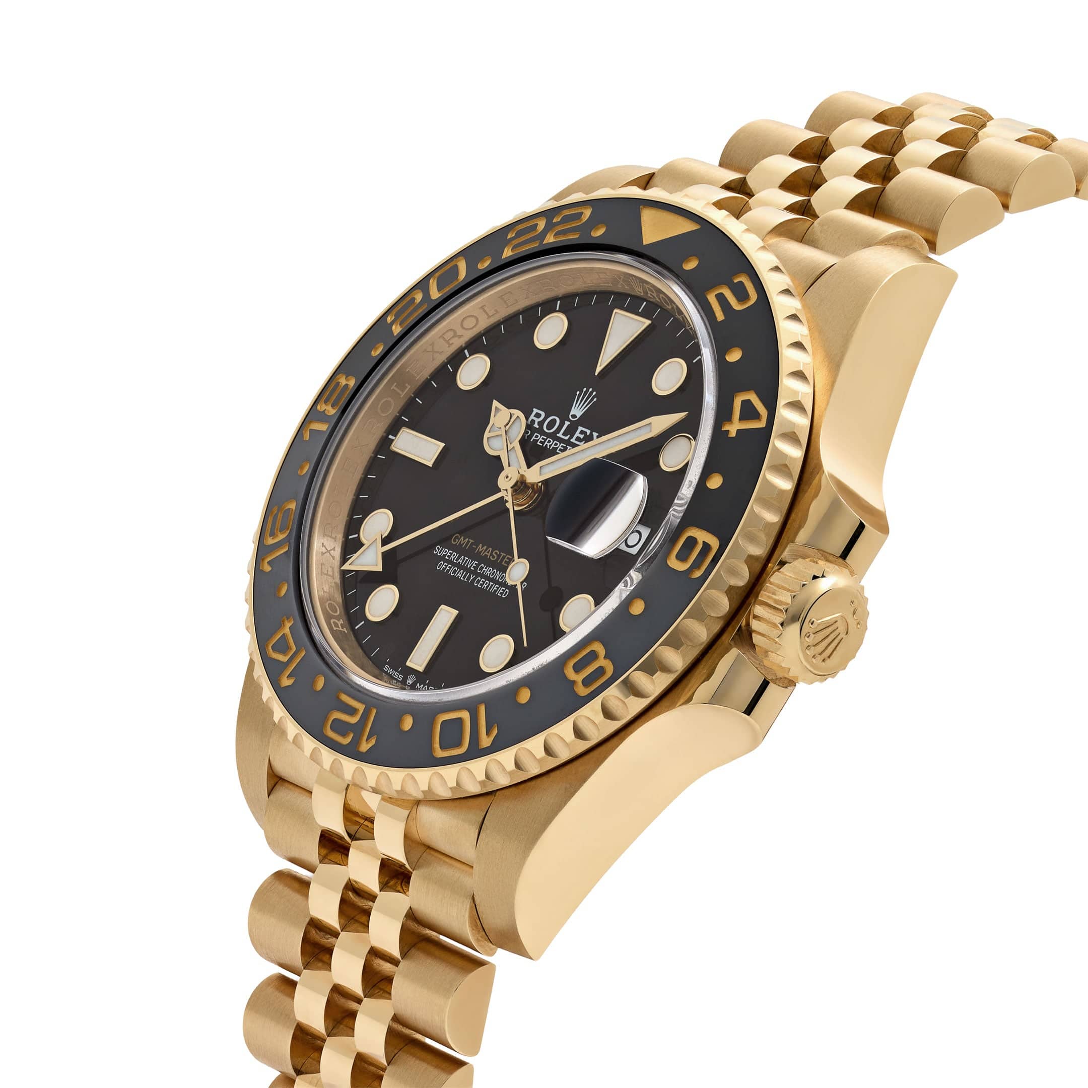 Rolex GMT-Master II 126718GRNR Yellow Gold Black Dial Jubilee (2025)