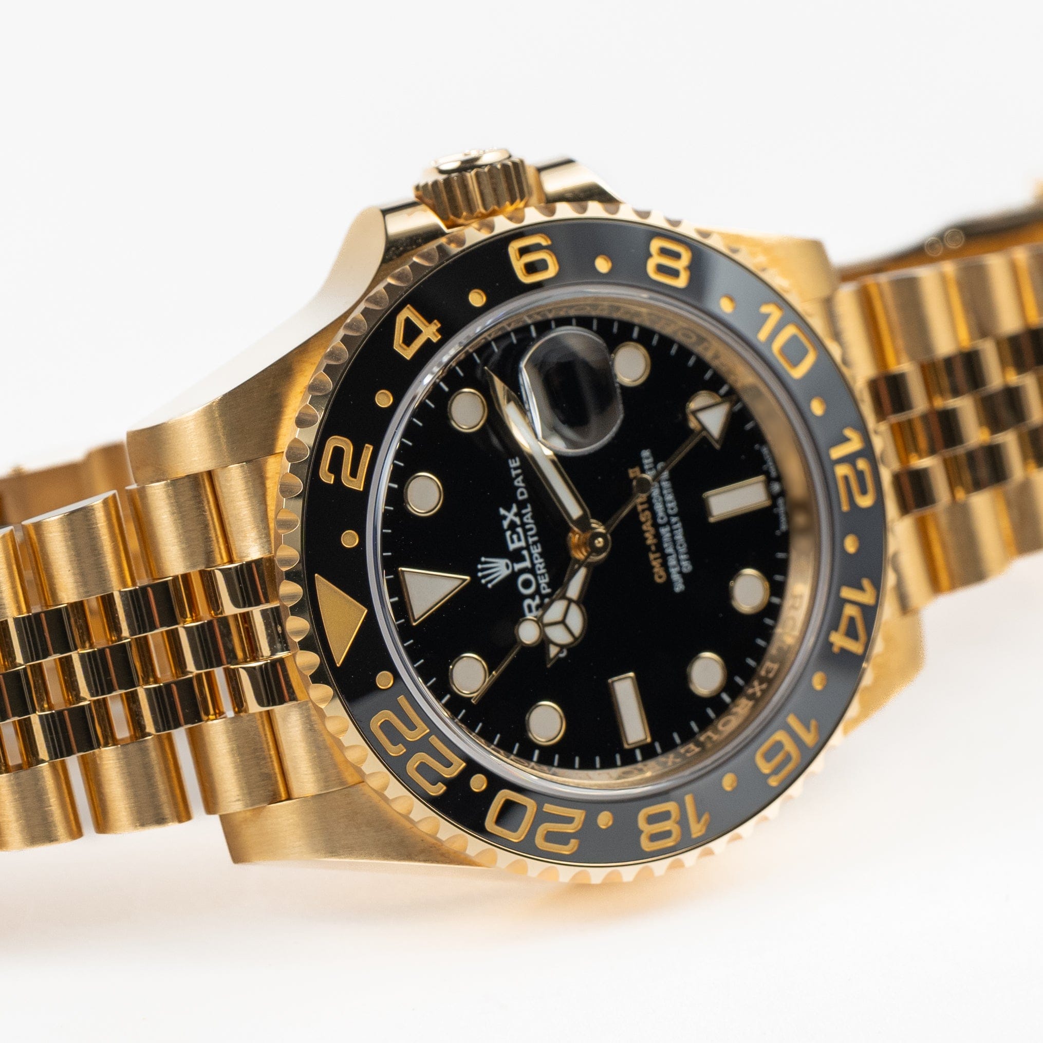 Rolex GMT-Master II 126718GRNR Yellow Gold Black Dial Jubilee (2025)
