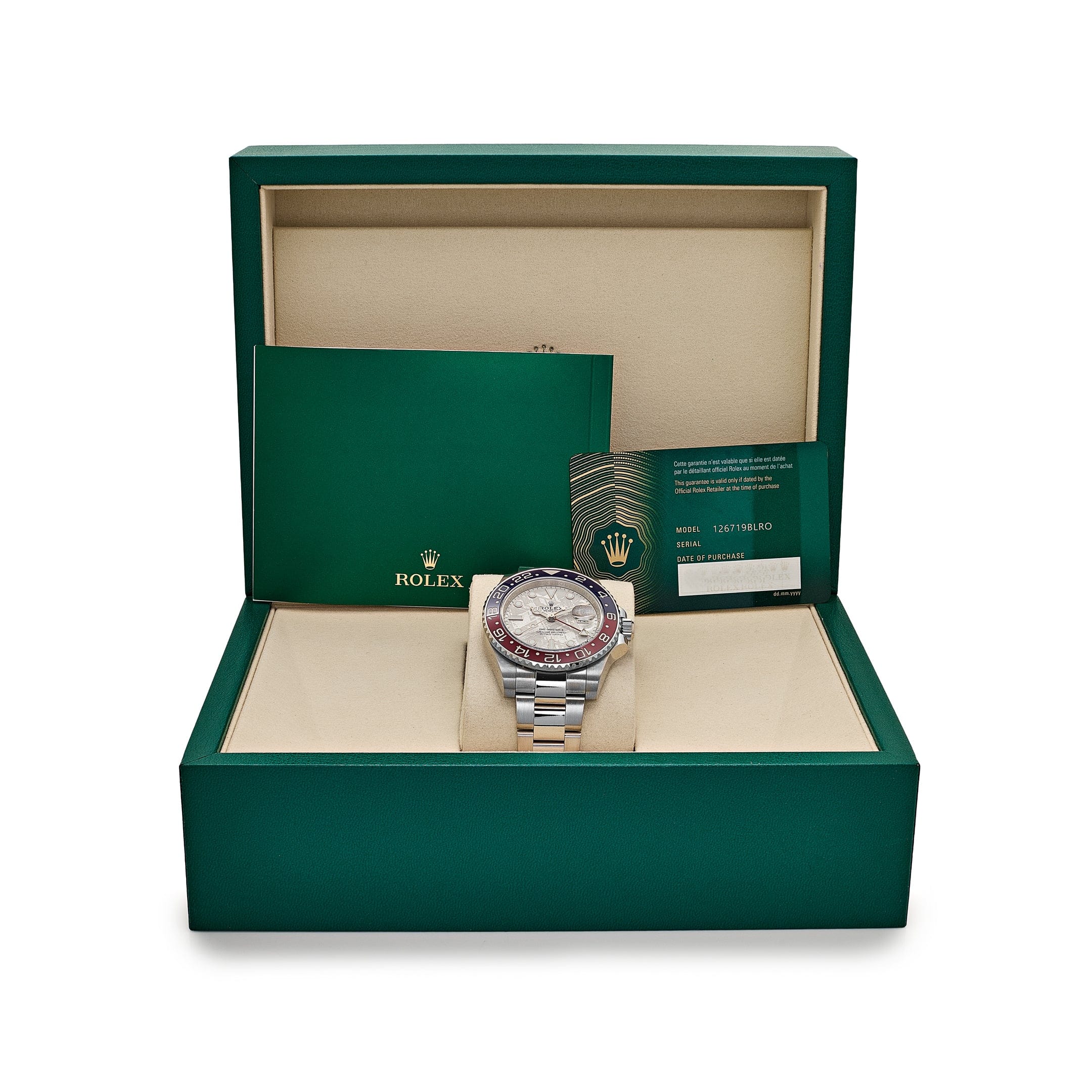 Rolex GMT-Master II 126719BLRO 'Pepsi' White Gold Meteorite Dial (2025)