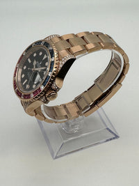 Thumbnail for Watches Rolex GMT-Master II 1267555SARU 'SARU' Rose Gold Black Dial Diamond Bezel Wrist Aficionado