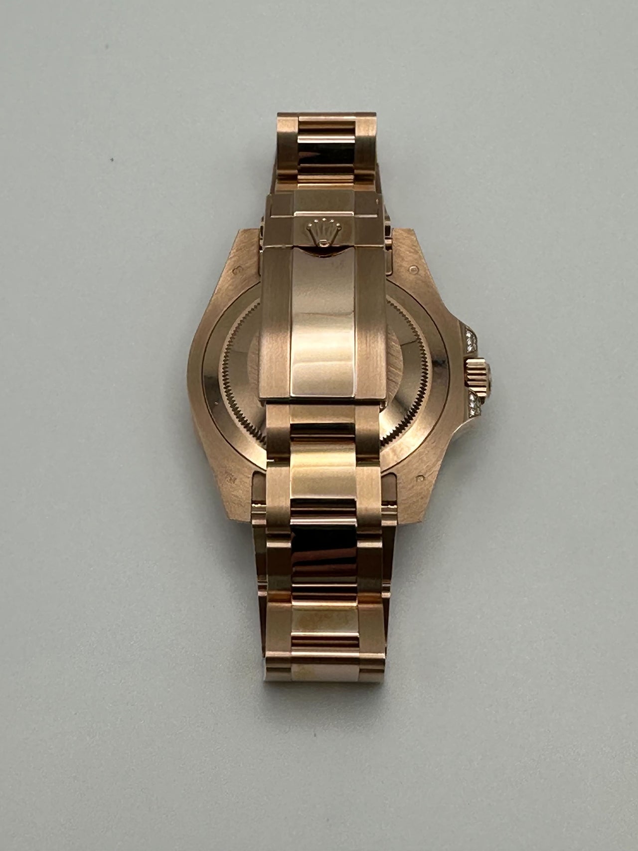 Rolex GMT-Master II 1267555SARU 'SARU' Rose Gold Black Dial Diamond Bezel