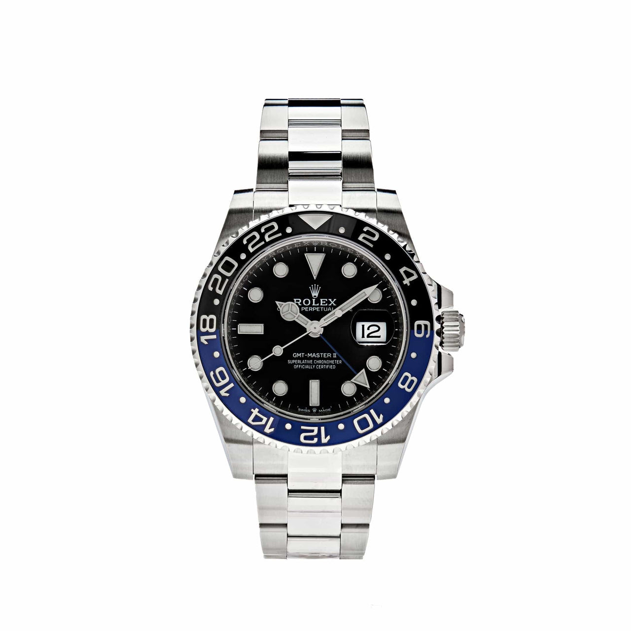 Rolex GMT-Master II Batman Stainless Steel Oyster Bracelet 126710BLNR wrist aficionado