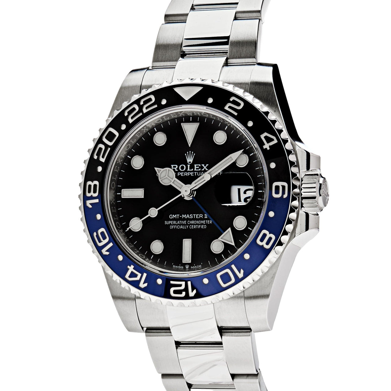 Rolex GMT-Master II Batman Stainless Steel Oyster Bracelet 126710BLNR wrist aficionado