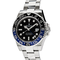 Thumbnail for Rolex GMT-Master II Batman Stainless Steel Oyster Bracelet 126710BLNR wrist aficionado