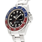 Rolex GMT-Master II Pepsi White Gold Black Dial 116719BLRO wrist aficionado