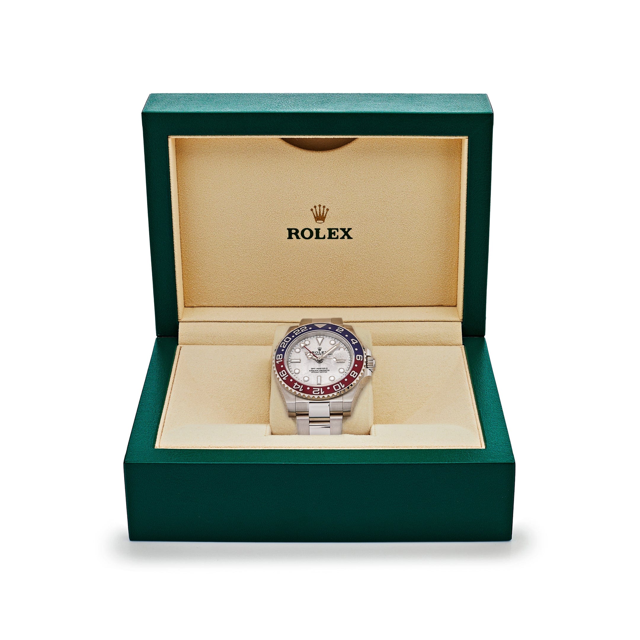 Rolex GMT Master II Pepsi White Gold Meteorite Dial 126719BLRO Wrist Aficionado