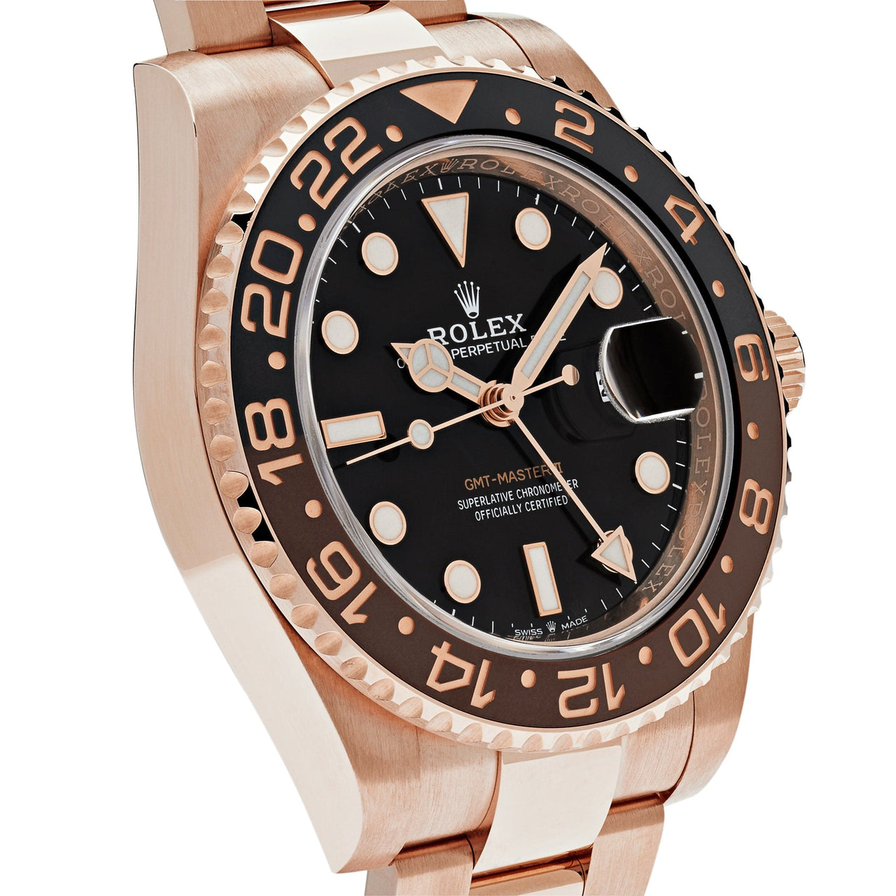 Luxury Watch Rolex GMT-Master II 'Root Beer' Rose Gold Black Dial 126715CHNR (Draft 2022) Wrist Aficionado