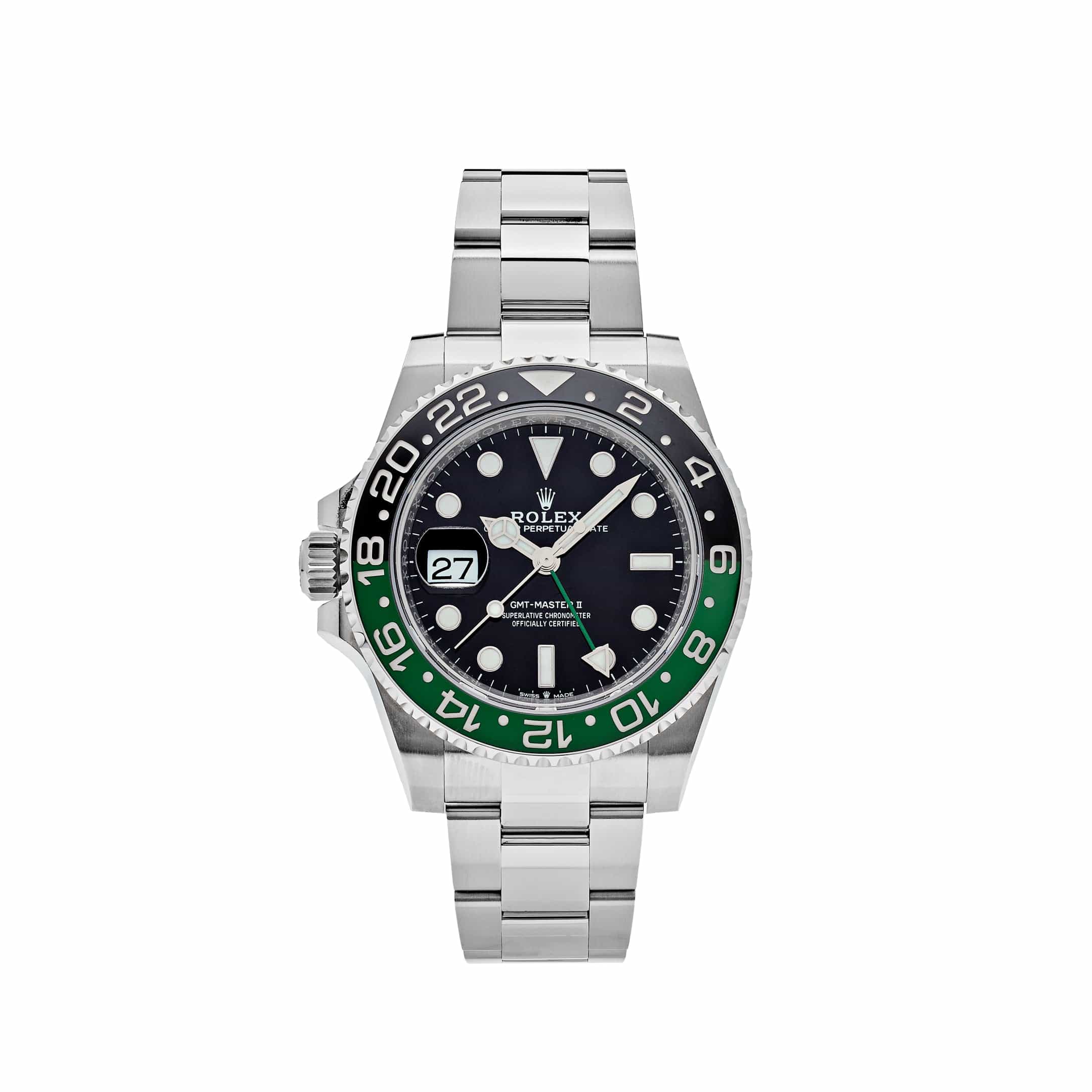 Rolex GMT-Master II Sprite Lefty 40mm Steel Oyster 126720VTNR Wrist Aficionado